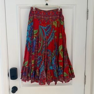 Ritu Kumar 100% cotton Colorful Floral Women's Skirt